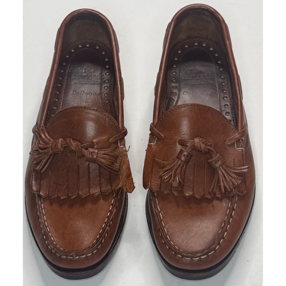 Allen Edmonds Dellwood Men\'s Brown Tasseled Slip On‎ Dress Shoes Size 8.5 D main image 6